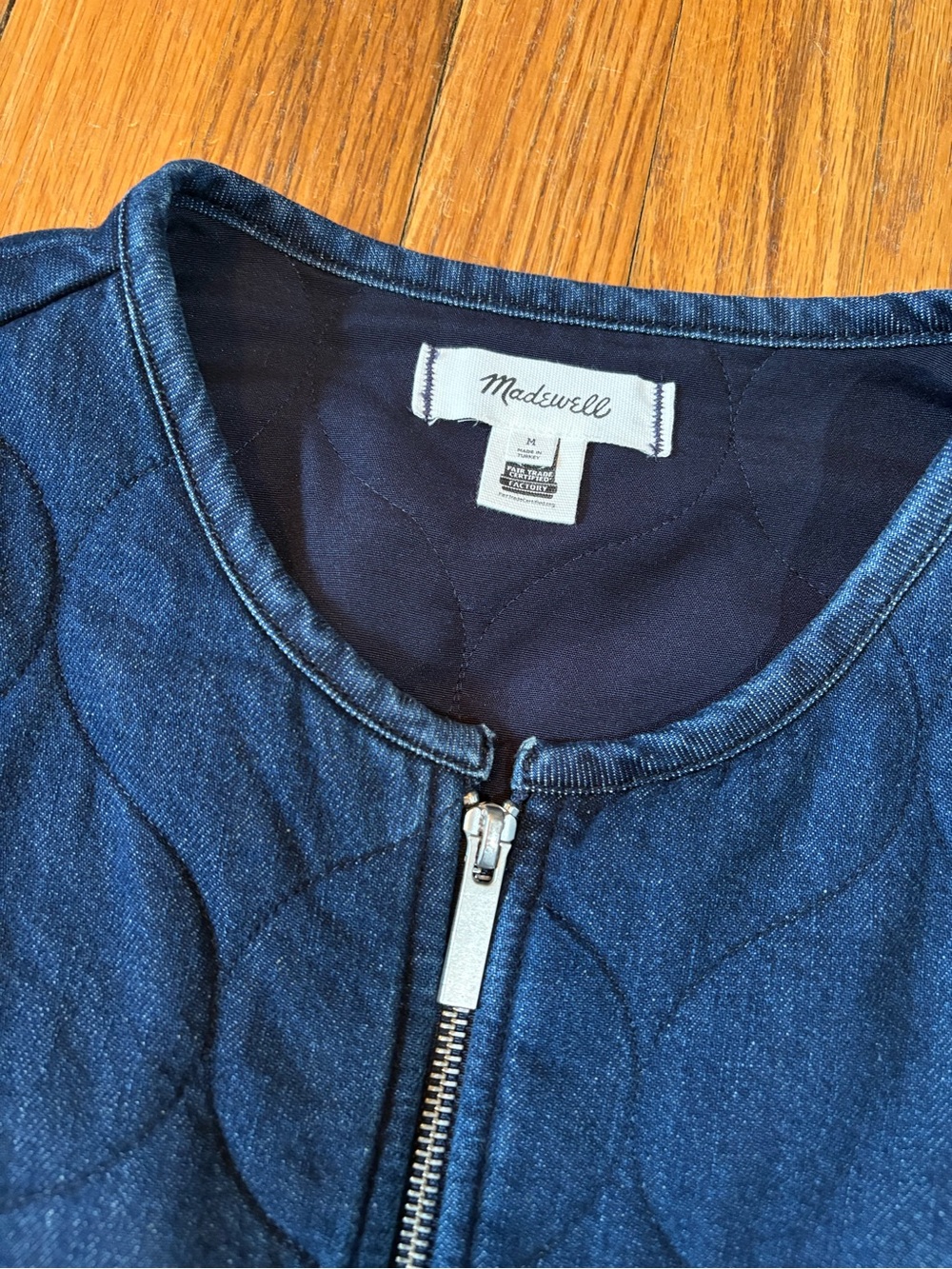 Madewell Quilted Denim Jacket - Women’s Size Medium - Picture 3 of 8